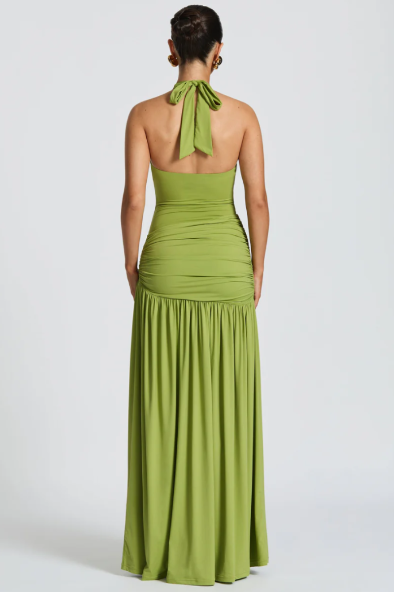 Olive Mirage Dress - Pistachio Green Lus Deluné