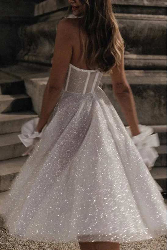 Star Corset Midi Dress - Diamond White Lus Deluné
