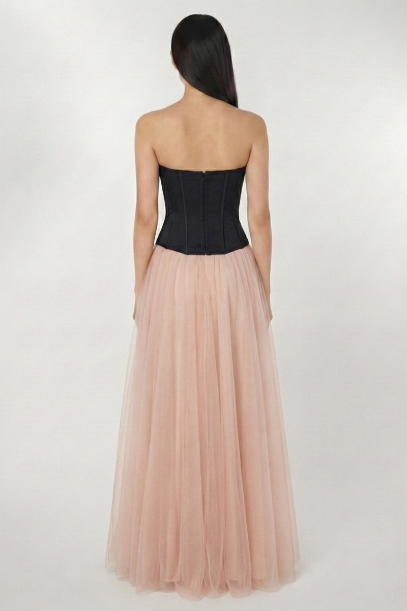 Iris Halter Dress - Blush Noir Lus Deluné