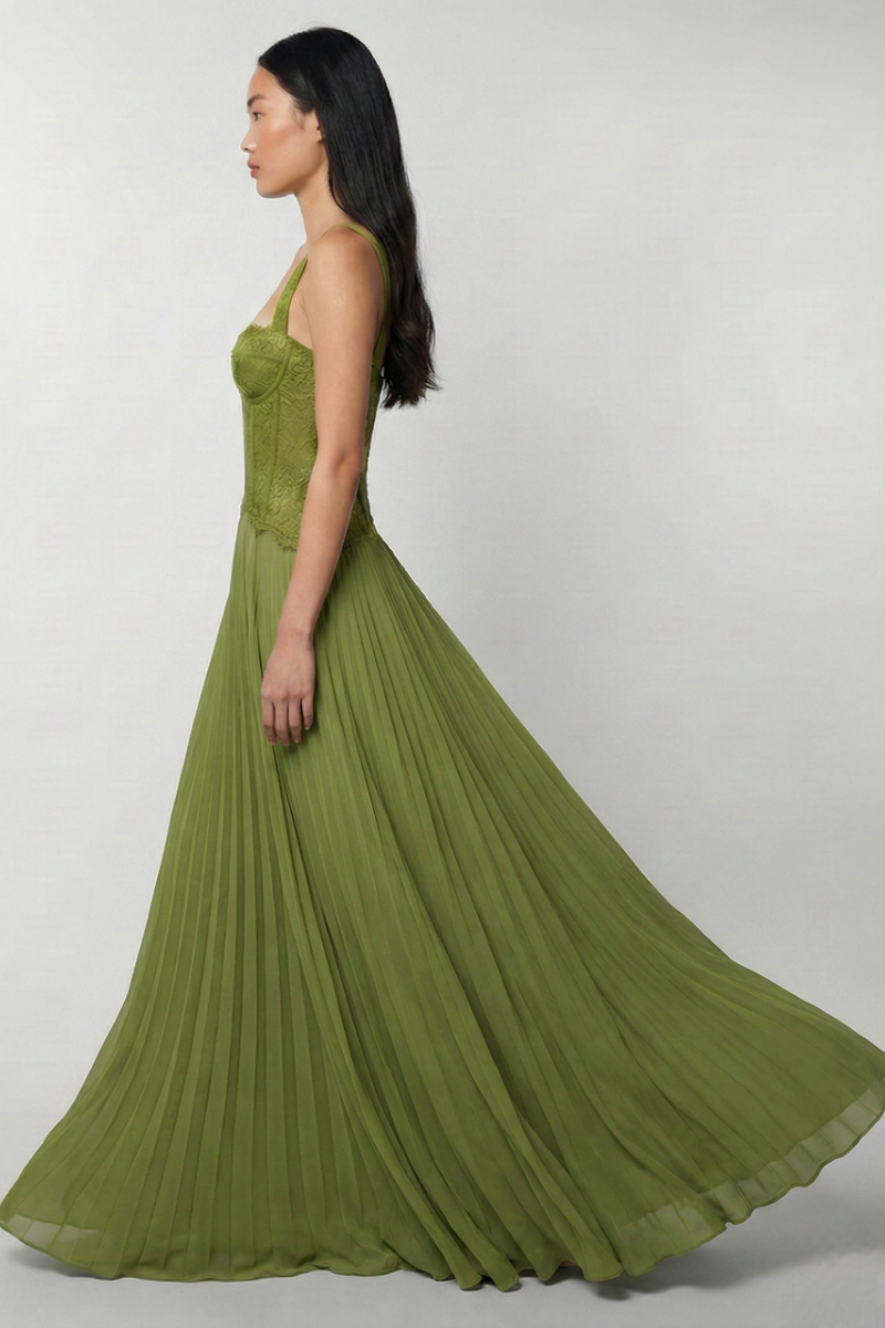 Willow Strap Dress - Olive Green Lus Deluné