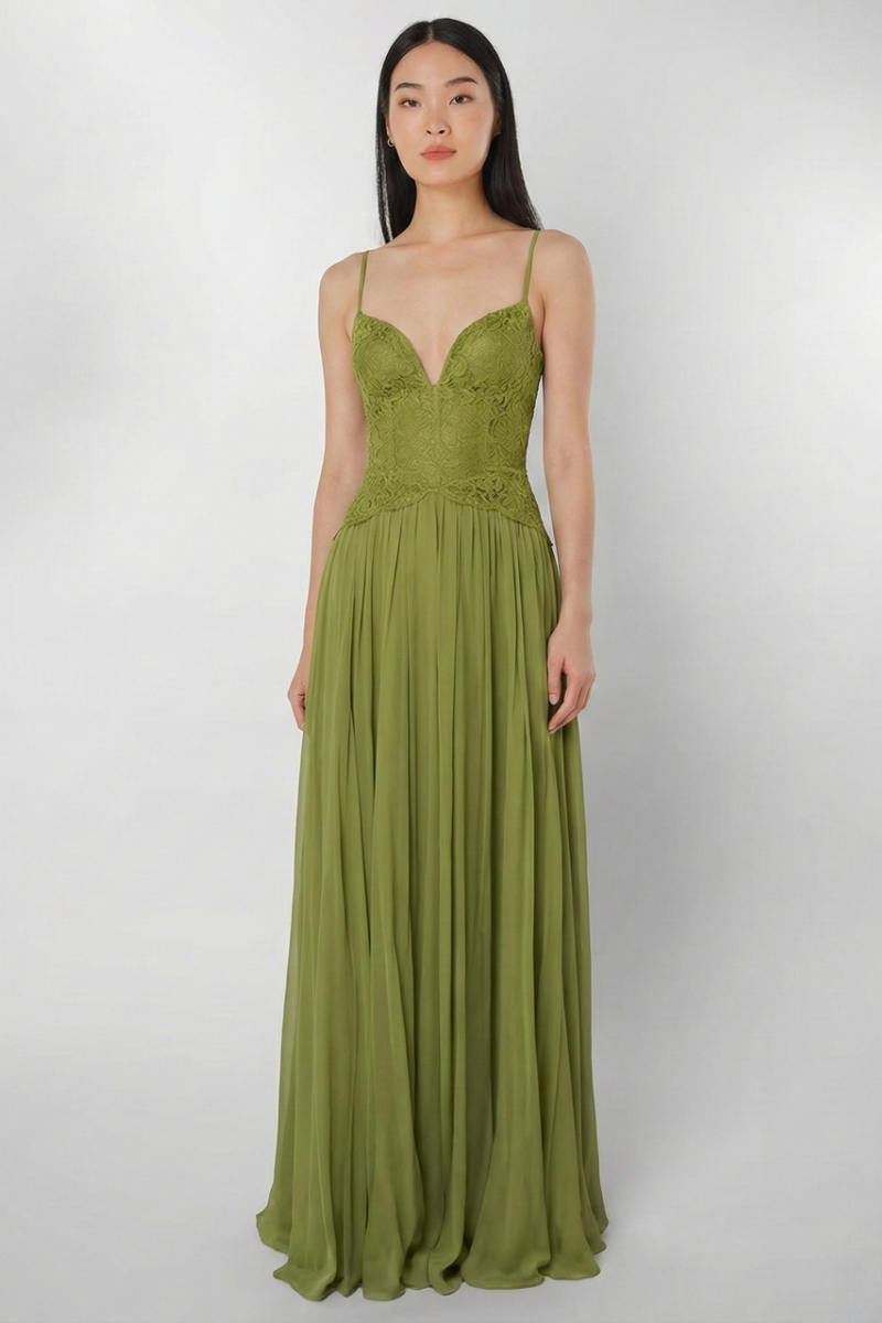 Willow Strap Dress - Olive Green Lus Deluné