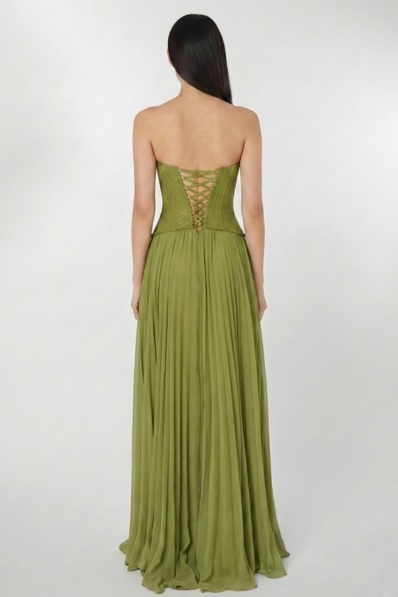 Willow Strap Dress - Olive Green Lus Deluné