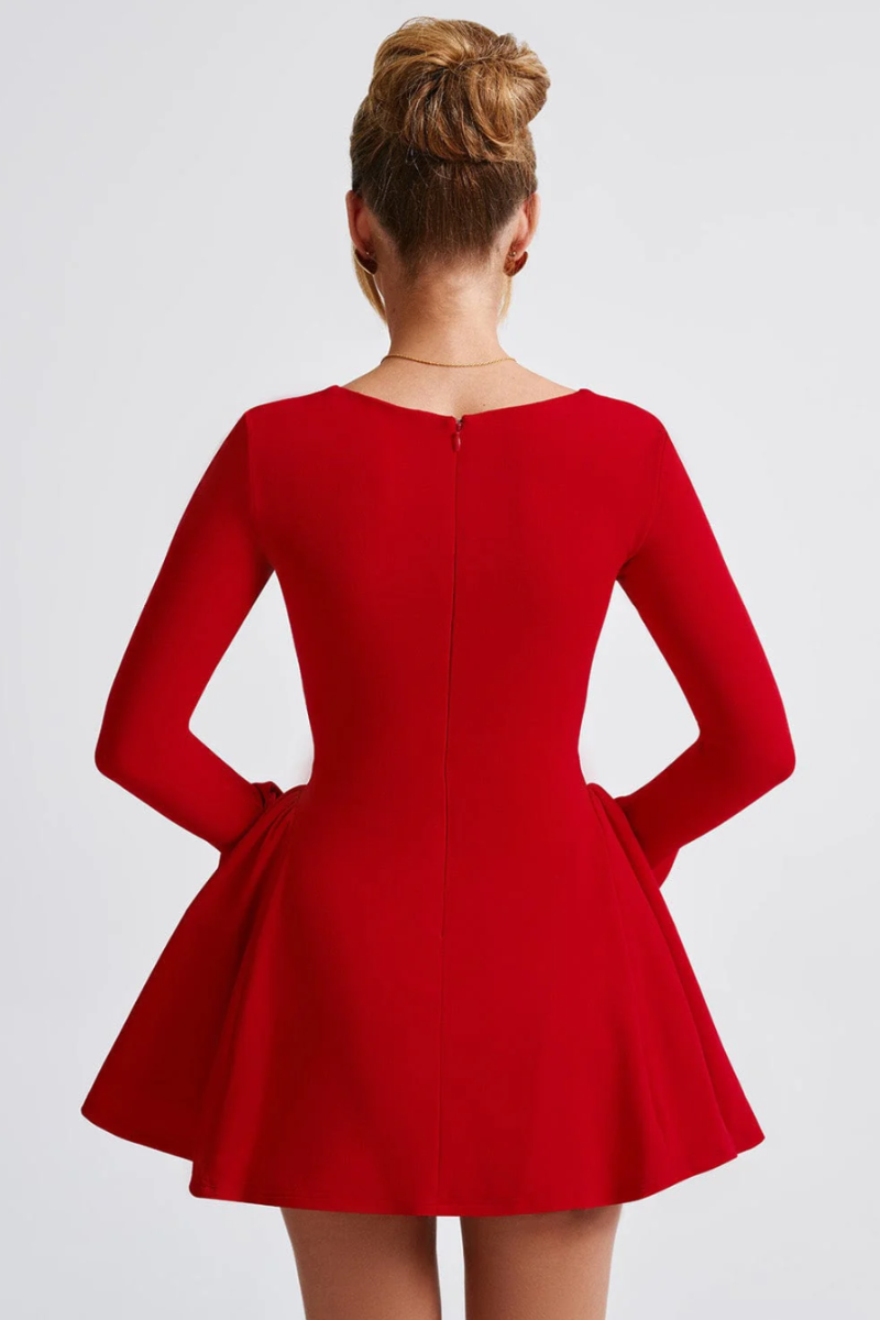 Scarlet Charm Dress - Ruby Red Lus Deluné