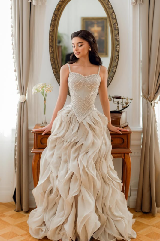 Serenelle Corset Gown - Ivory Whisper Lus Deluné