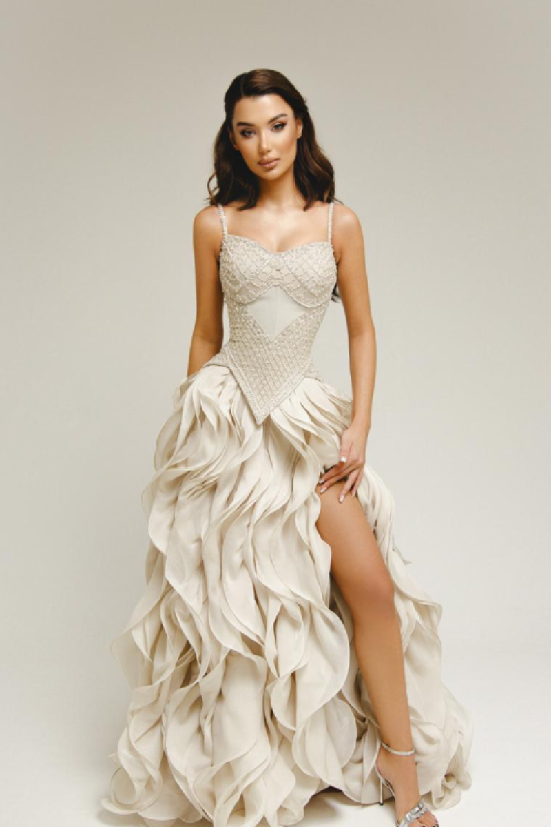 Serenelle Corset Gown - Ivory Whisper Lus Deluné