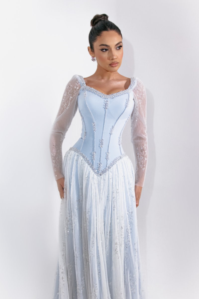 Anneliese Regency Gown - Powder Blue Lus Deluné