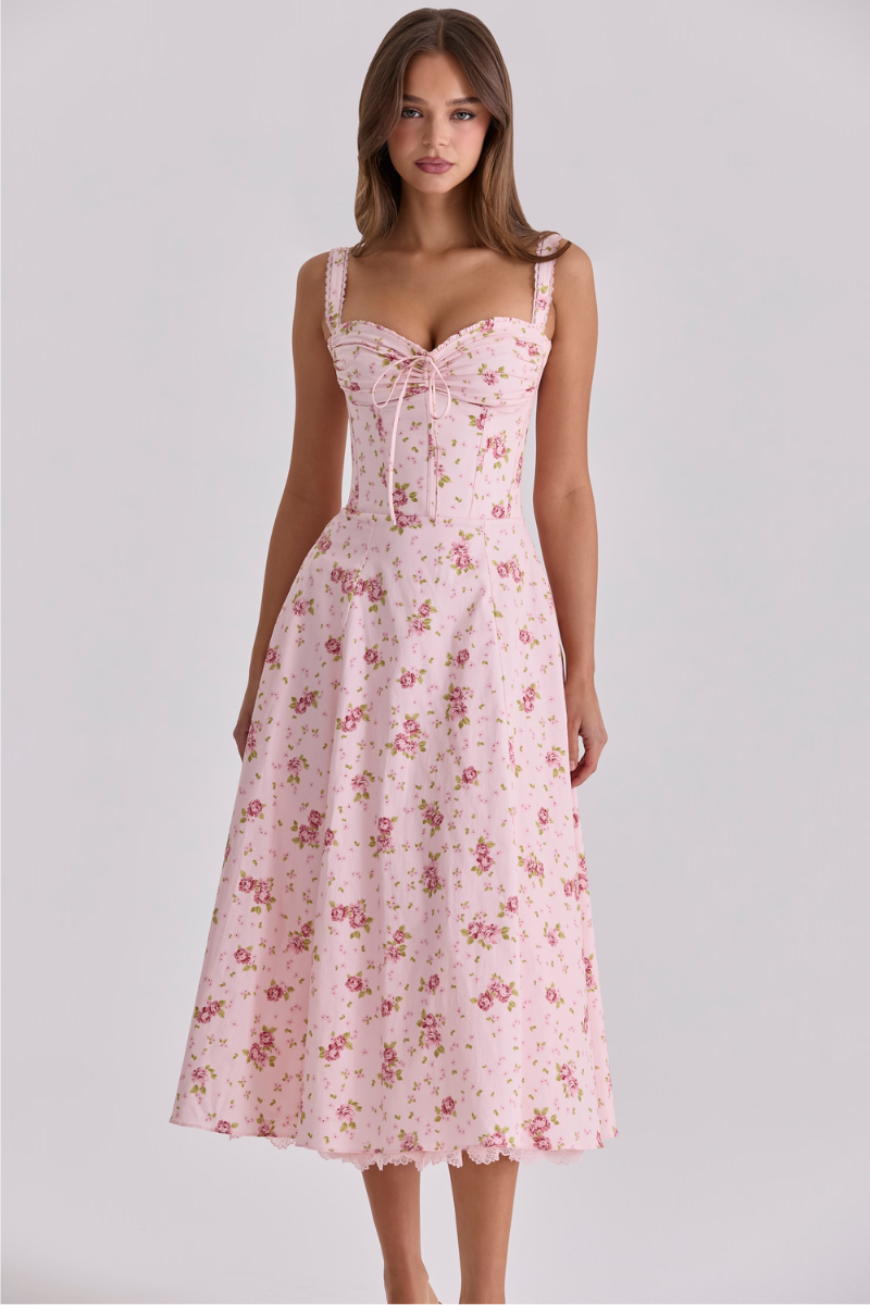 Rosalie Garden Dress - Blush Pink Lus Deluné