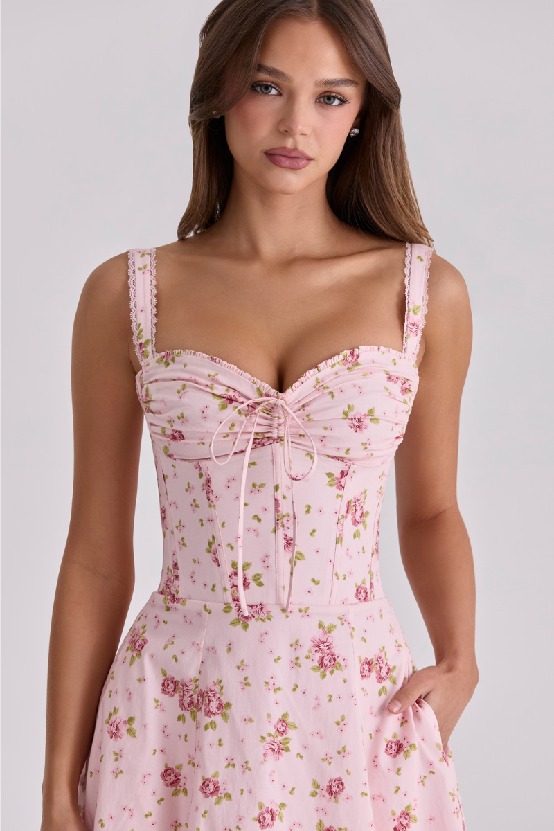 Rosalie Garden Dress - Blush Pink Lus Deluné