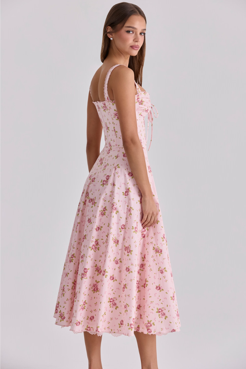 Rosalie Garden Dress - Blush Pink Lus Deluné