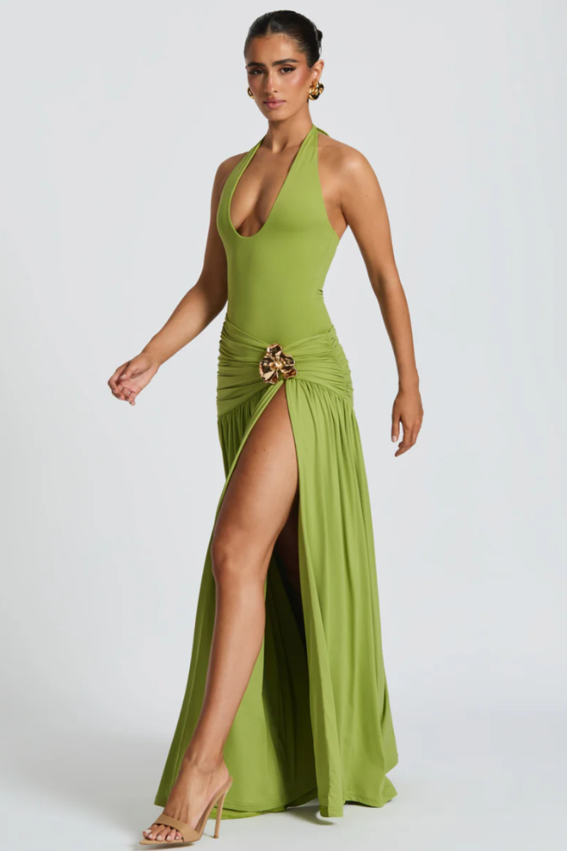 Olive Mirage Dress - Pistachio Green Lus Deluné