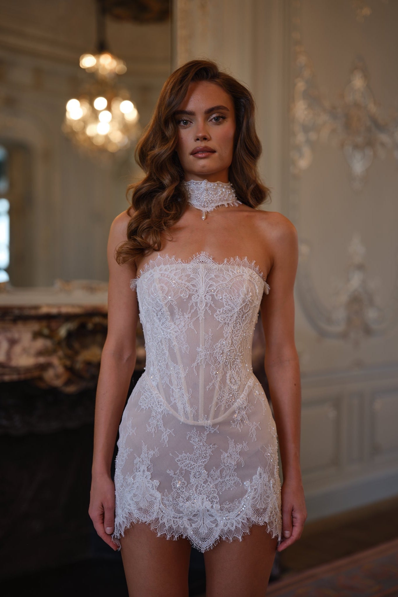 Valerina Lace Corset Dress - Pearl Ivory Lus Deluné
