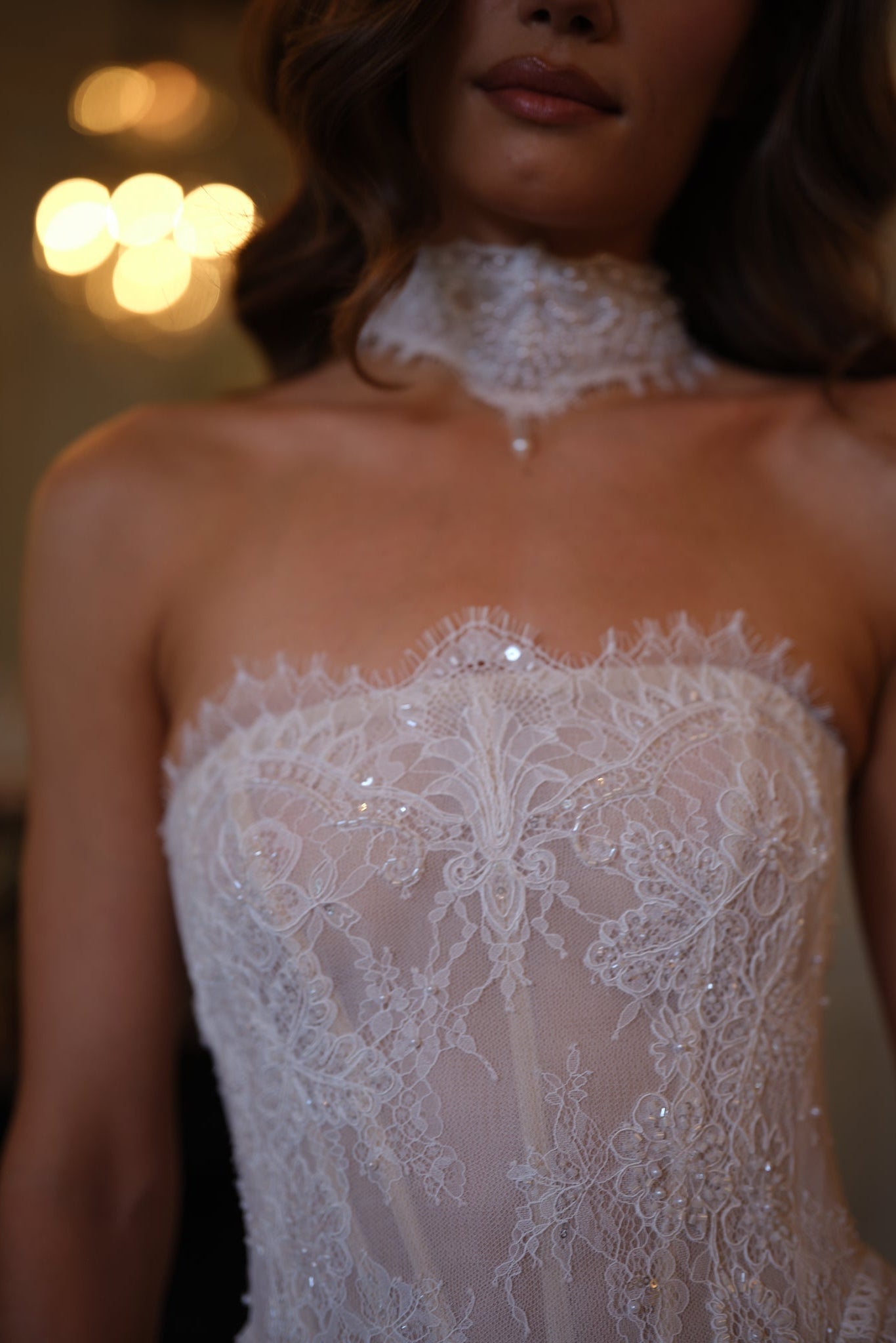 Valerina Lace Corset Dress - Pearl Ivory Lus Deluné