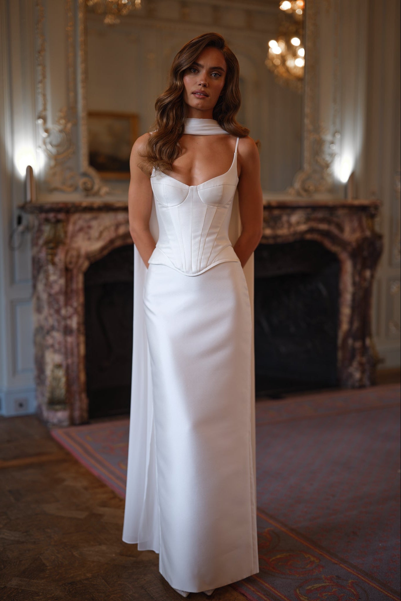 Elysia Corset Dress - Ivory White Lus Deluné