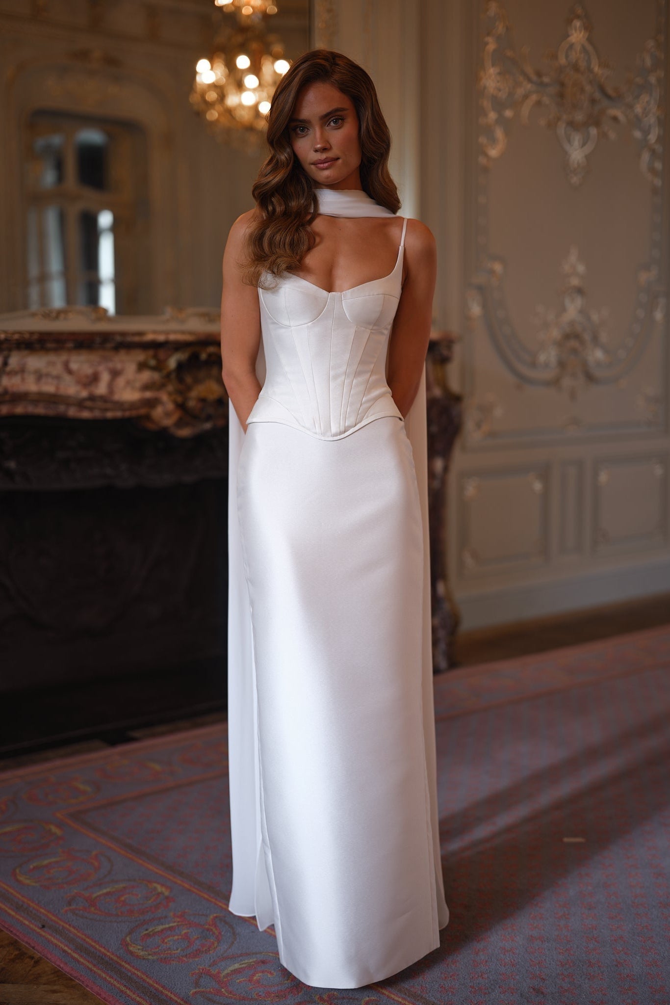 Elysia Corset Dress - Ivory White Lus Deluné