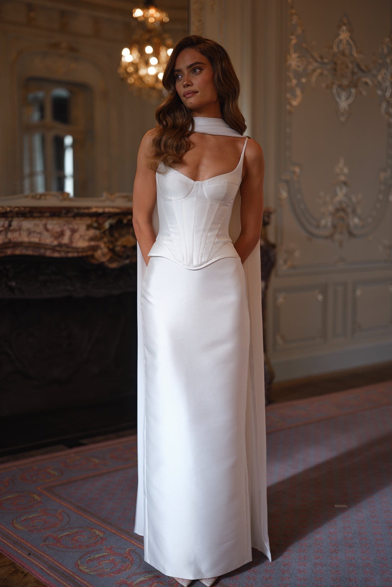 Elysia Corset Dress - Ivory White Lus Deluné