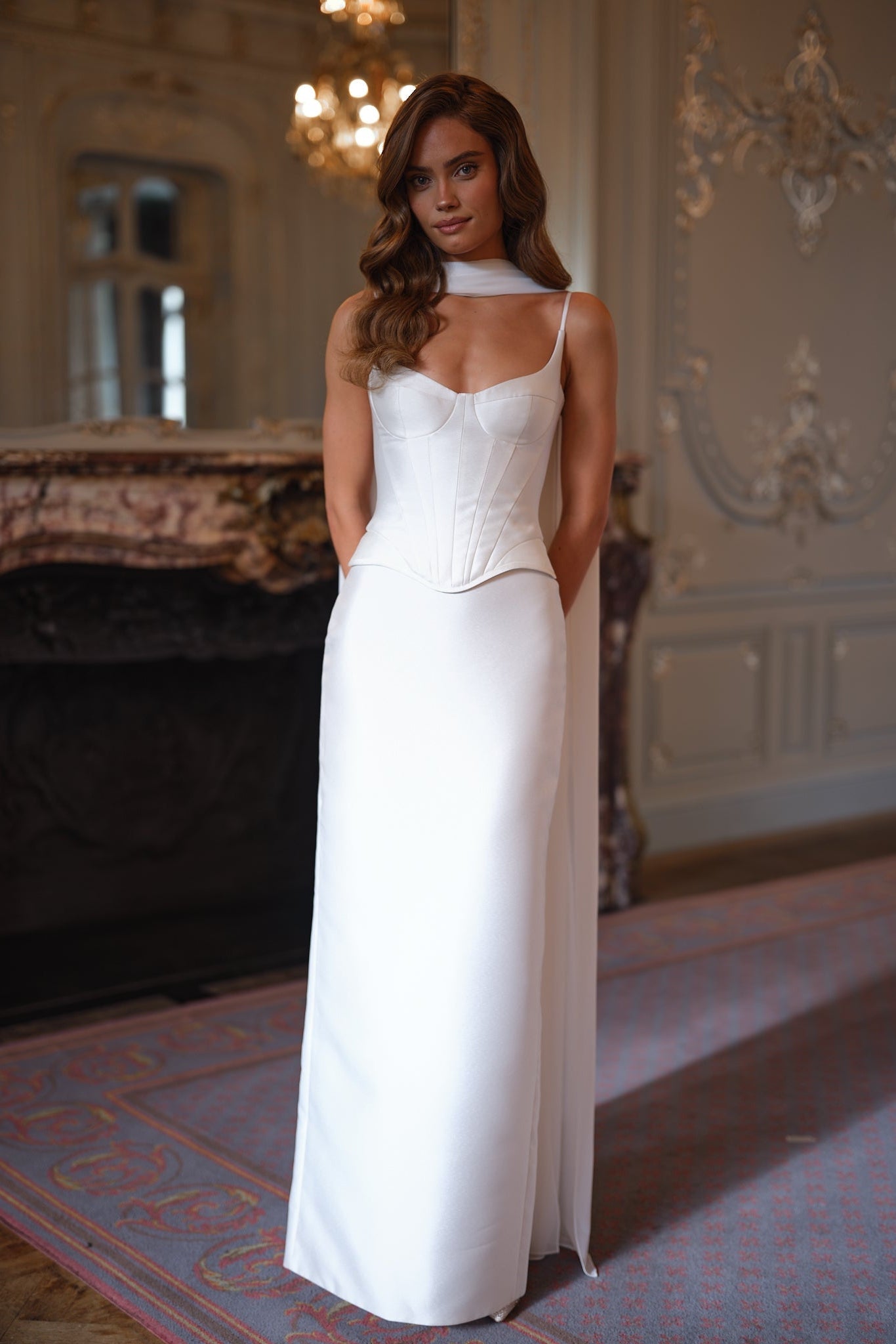 Elysia Corset Dress - Ivory White Lus Deluné