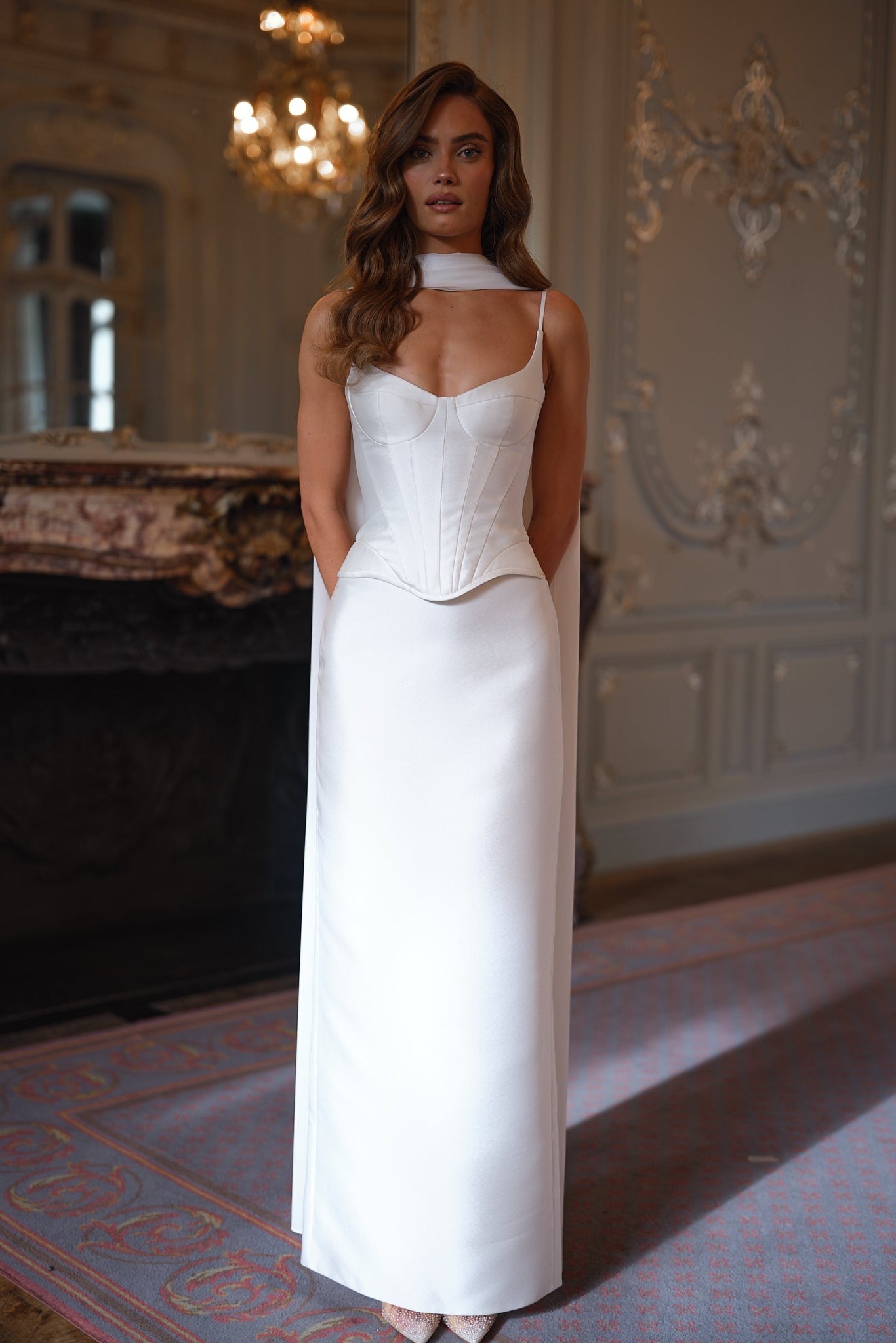 Elysia Corset Dress - Ivory White Lus Deluné
