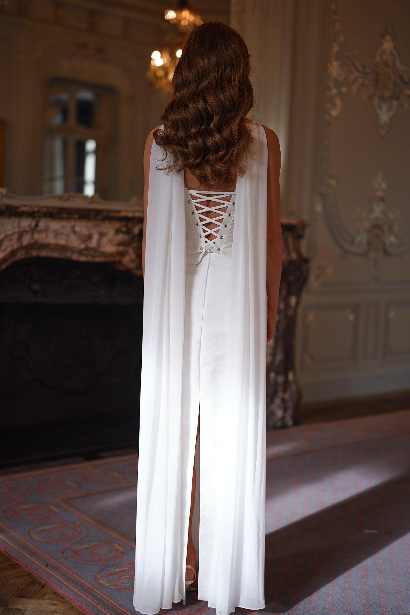 Elysia Corset Dress - Ivory White Lus Deluné