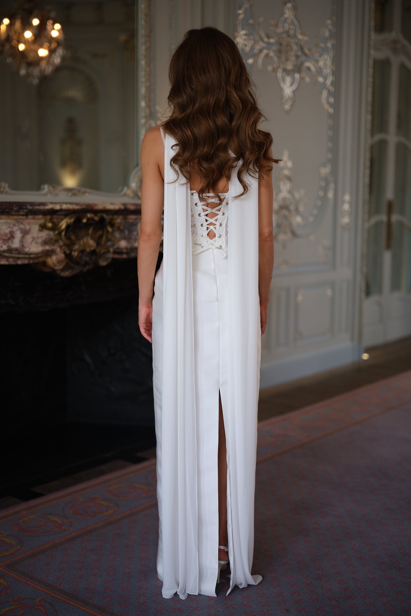 Aurelia Lace Corset Gown - Bridal Ivory Lus Deluné