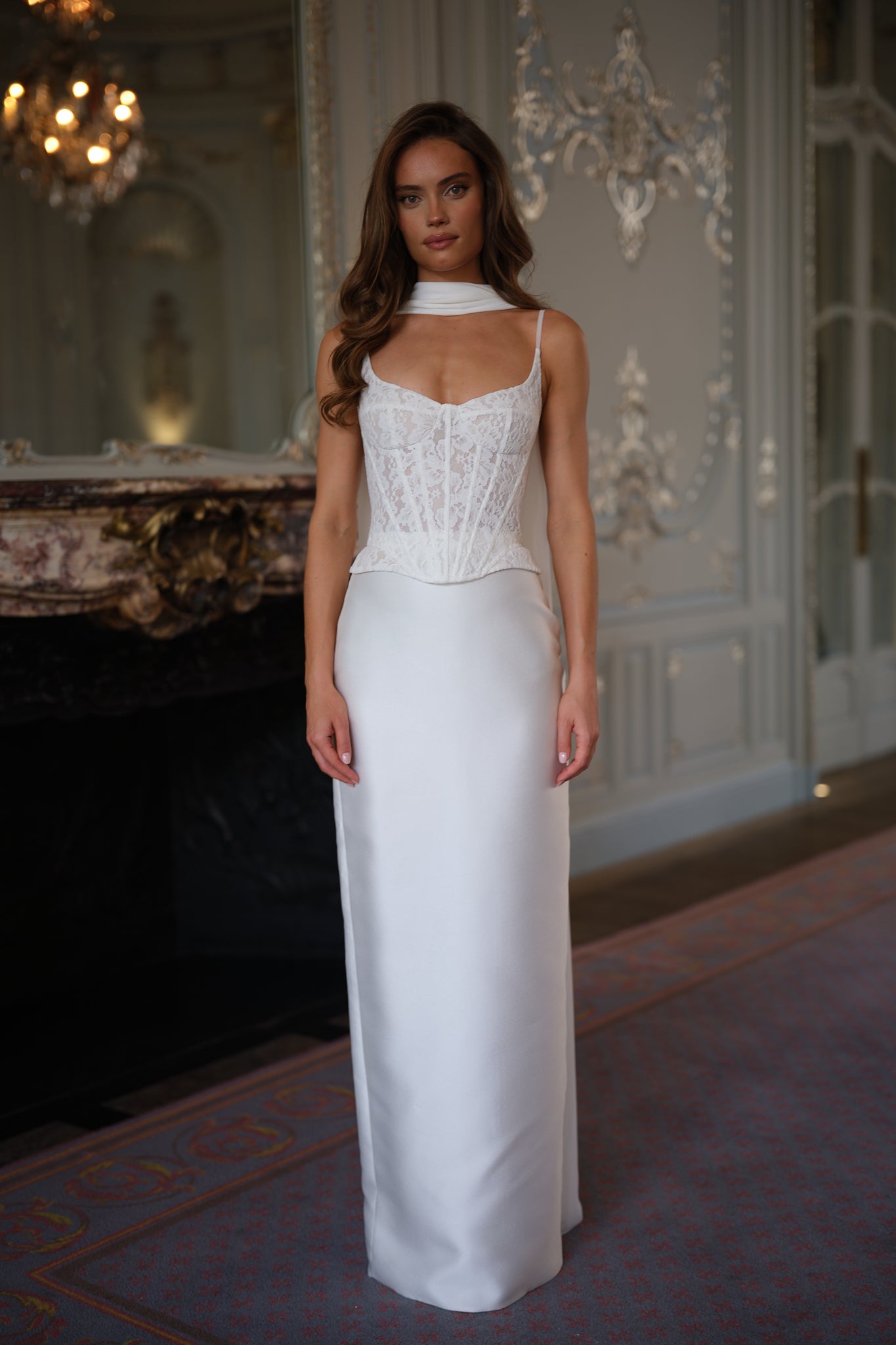 Aurelia Lace Corset Gown - Bridal Ivory Lus Deluné