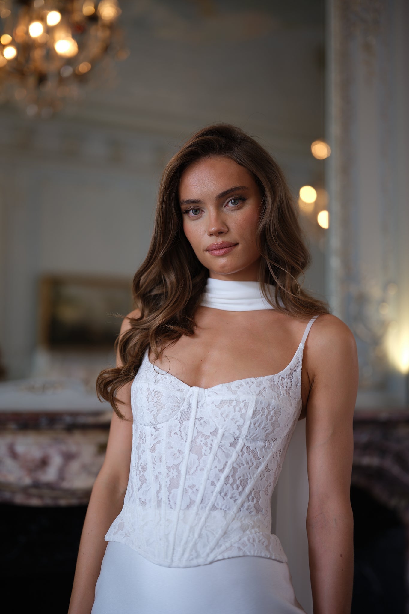 Aurelia Lace Corset Gown - Bridal Ivory Lus Deluné