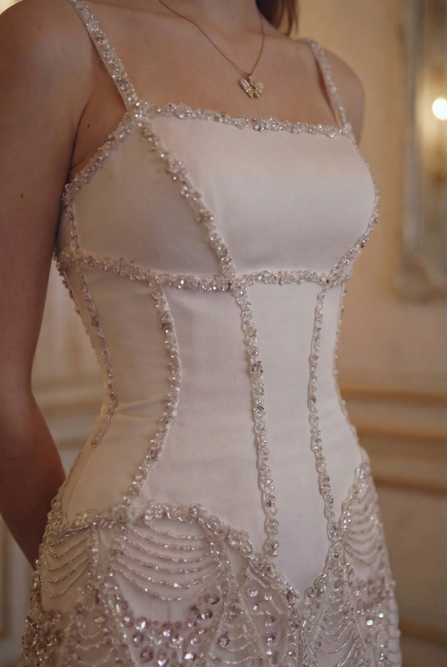 Blossom Corset Mermaid Gown - Blush Pink Lus Deluné