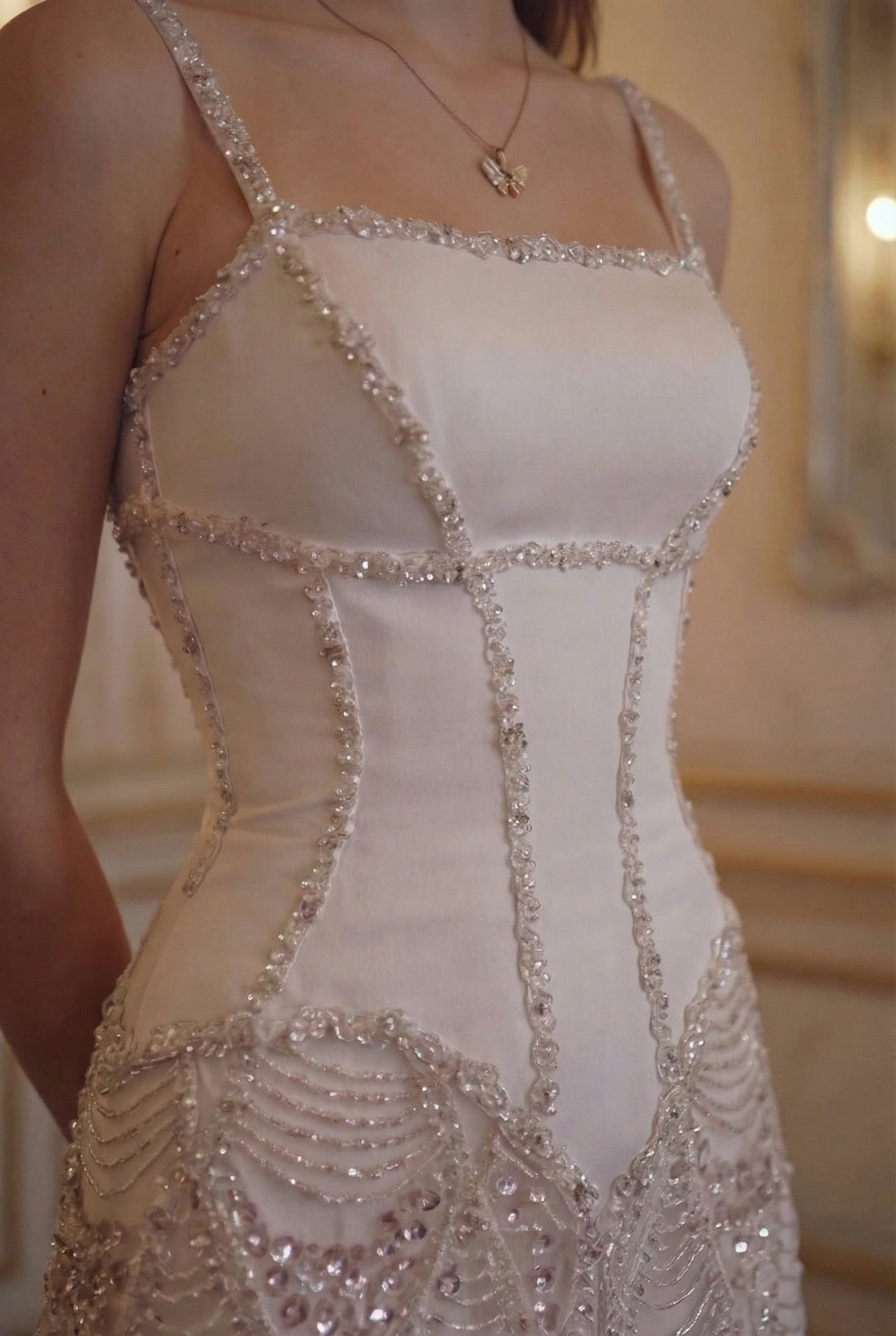 Blossom Corset Mermaid Gown - Blush Pink Lus Deluné