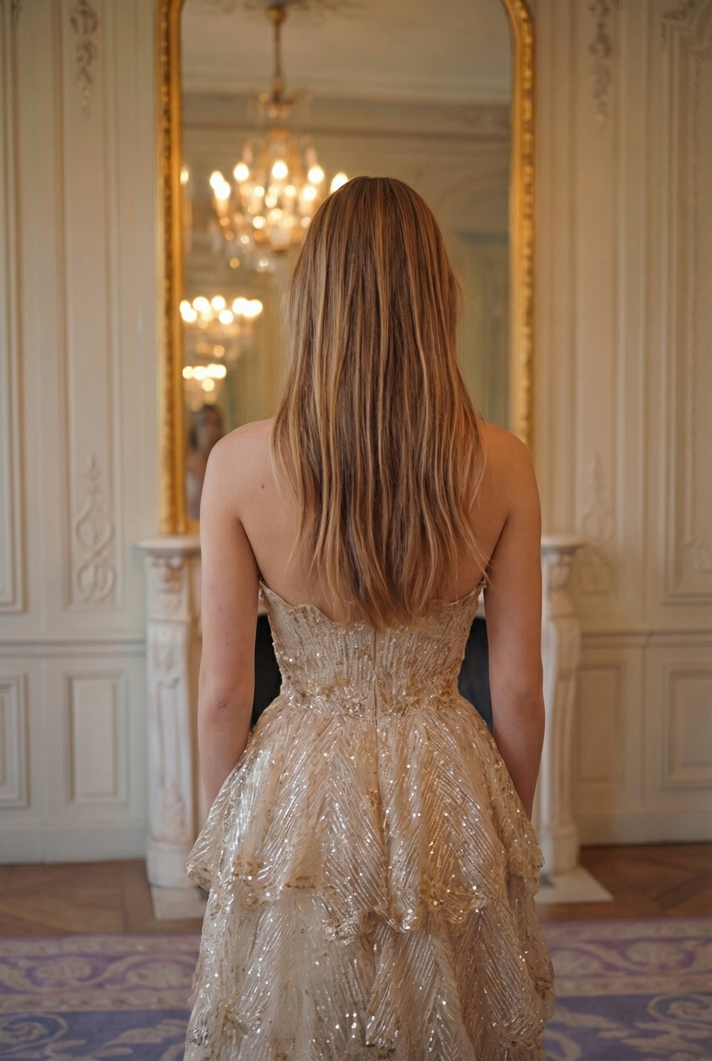 Aurelia Halter Gown - Champagne Bronze Lus Deluné
