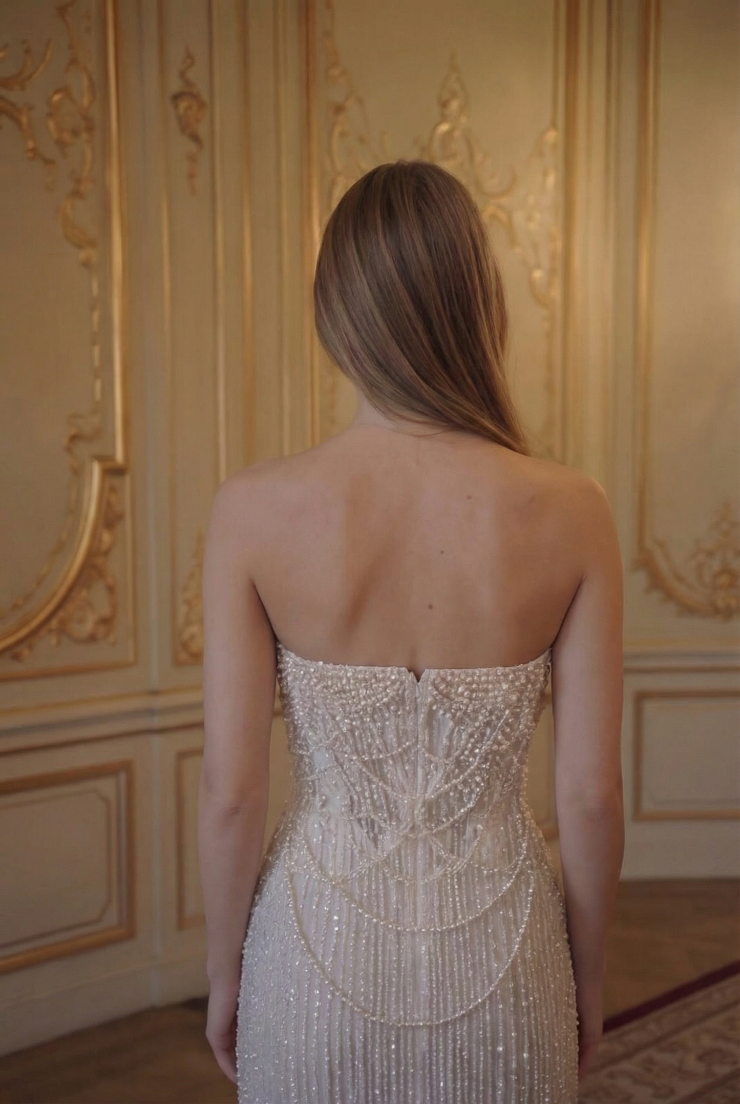 Elara Beaded Column Gown - Pearl Ivory (Copy) Lus Deluné