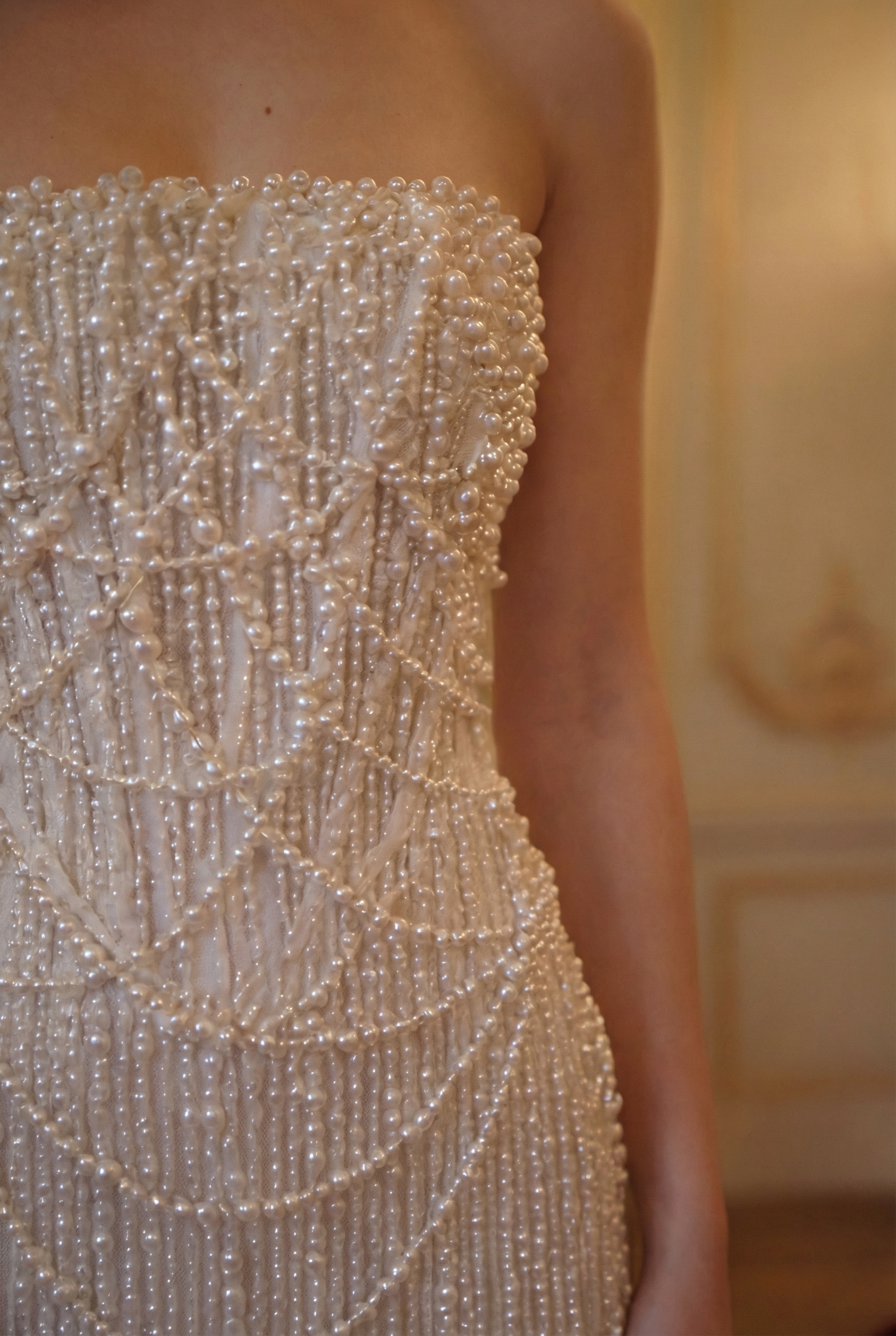 Elara Beaded Column Gown - Pearl Ivory (Copy) Lus Deluné