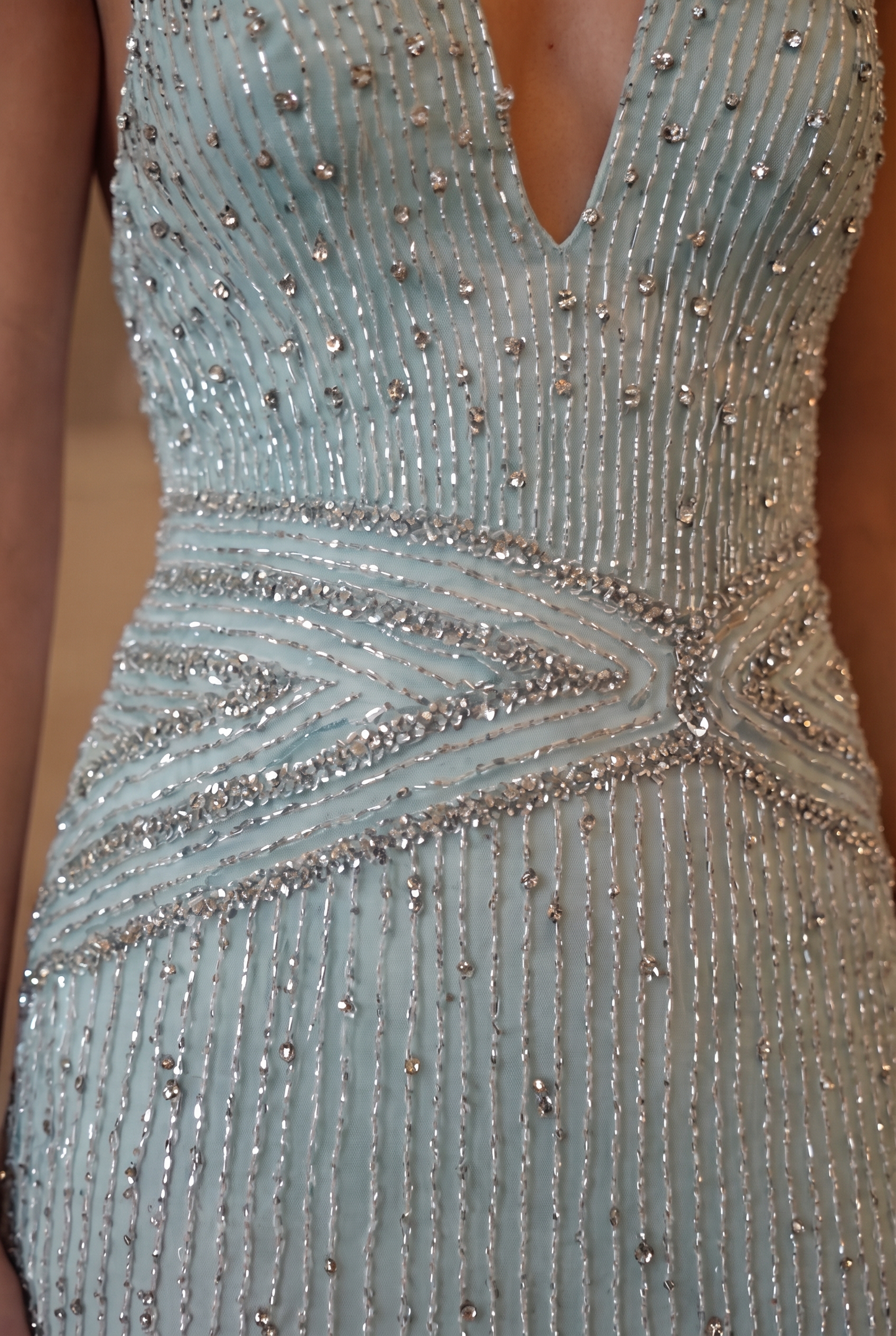 Iris Halter Gown - Aqua Blue Lus Deluné