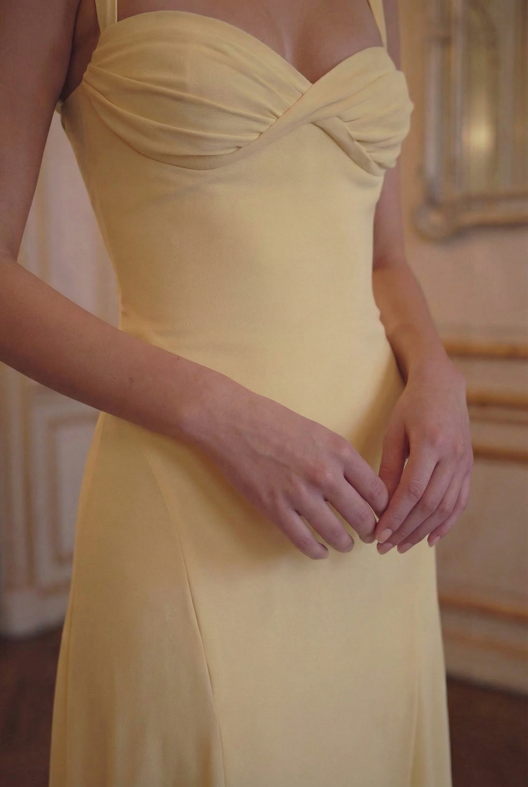 Soleil Sweetheart A-Line Gown - Butter Yellow Lus Deluné