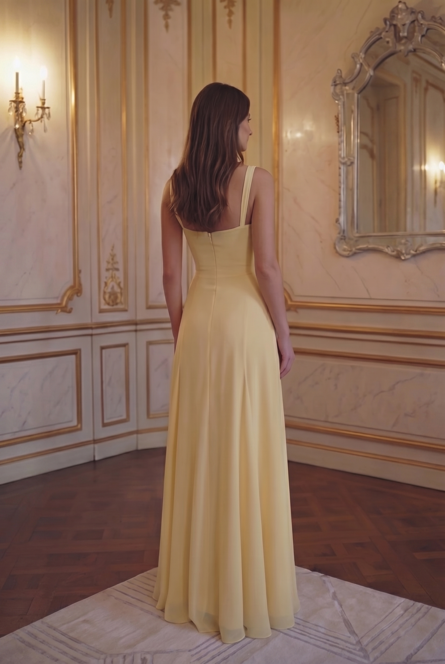 Soleil Sweetheart A-Line Gown - Butter Yellow Lus Deluné