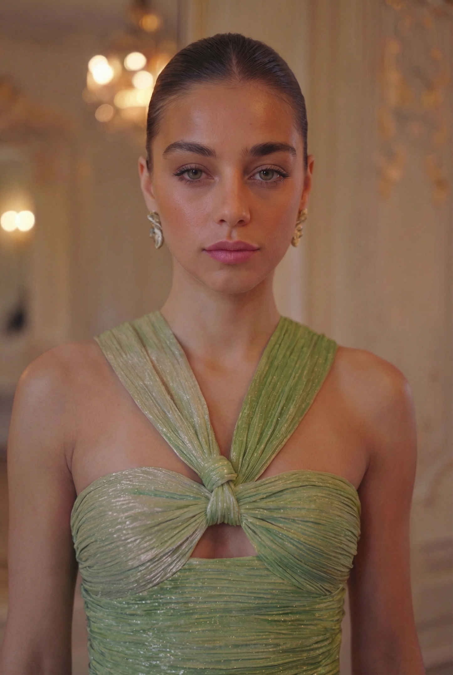 Aurora Halter Metallic Set - Sage Ombre Lus Deluné